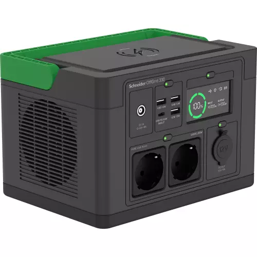 obrázek produktu Schneider OffGrid Portable Power Station 330, 332Wh Lithium-ion, 2 Schuko, Sinewave