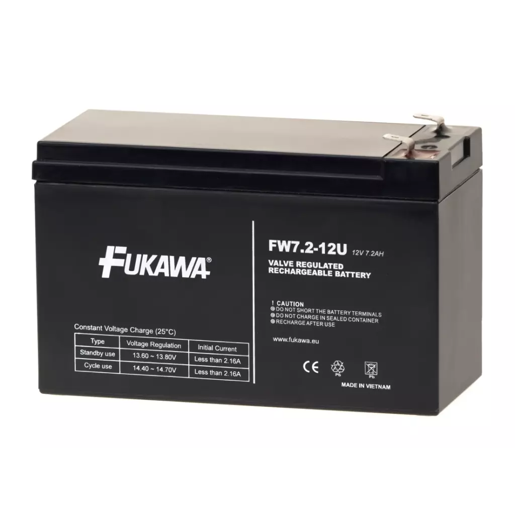 Obrázek produktu Akumulátor FUKAWA FW 7.2-12 F2U (12V 7,2Ah/7Ah)