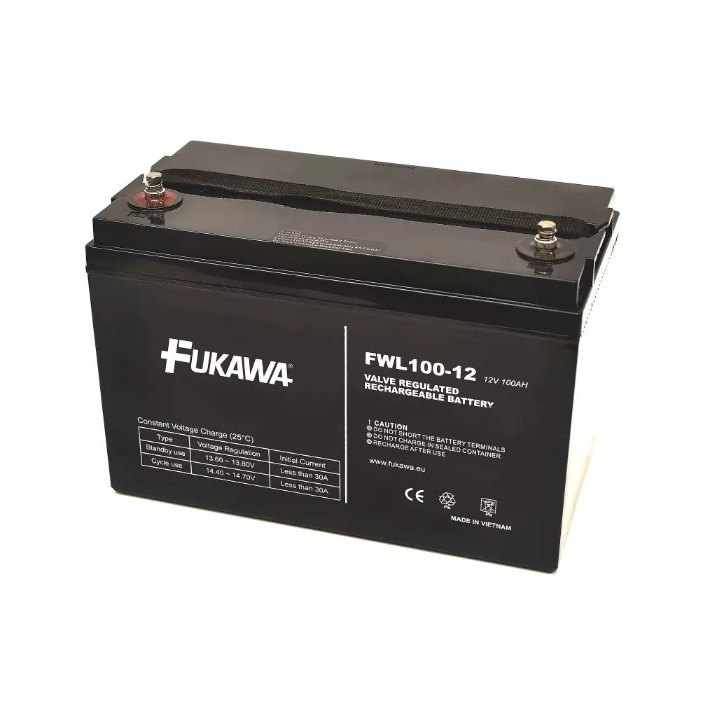 Obrázek produktu Akumulátor FUKAWA FWL100-12 (12V 100Ah živ. 10let)