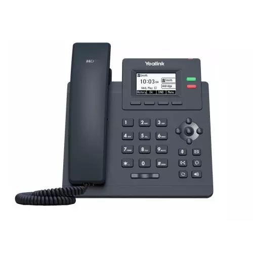 obrázek produktu Yealink SIP-T31 SIP telefon, 2,3" 132x64 podsv. LCD, 2 x SIP úč., 100M Eth