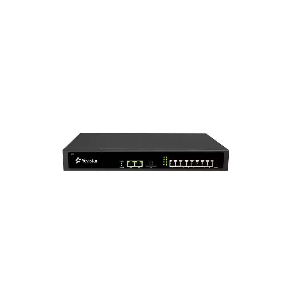 Obrázek produktu Yeastar S50, IP PBX, až 8 portů, 50 uživatelů, 25 hovorů, rack
