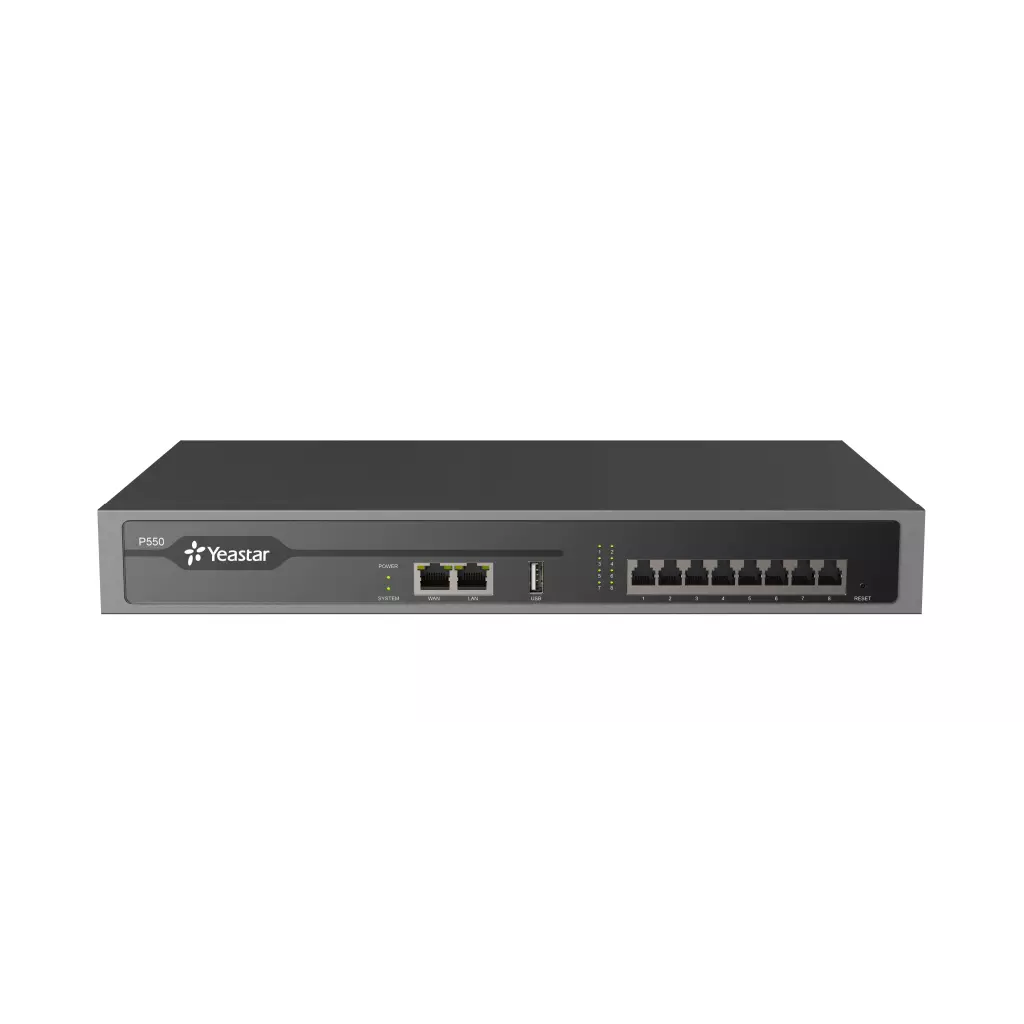 Obrázek produktu Yeastar P550 IP PBX, až 8 portů, 50 uživ., 25 souběžných hovorů, rack