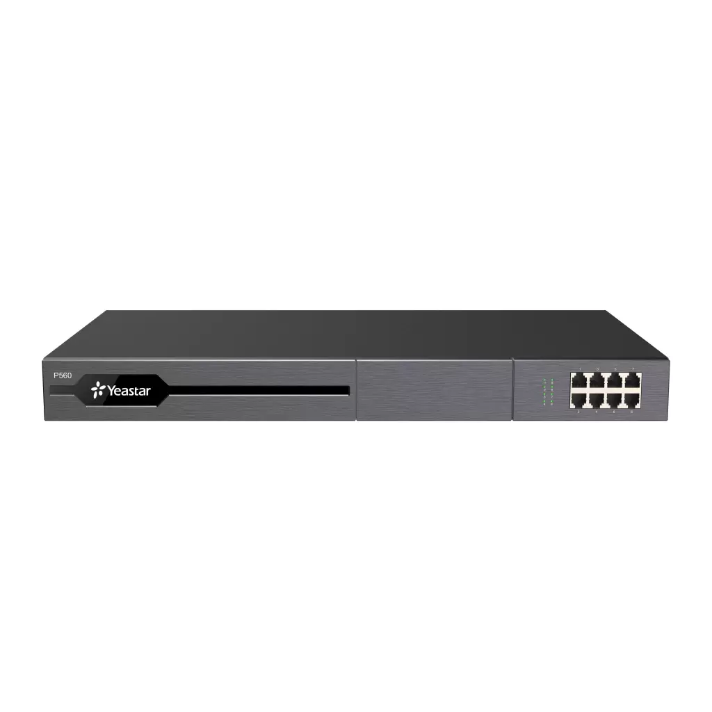 Obrázek produktu Yeastar P560 IP PBX, až 8 portů, 100/200 uživatelů, 30/60 souběžných hovorů, rack