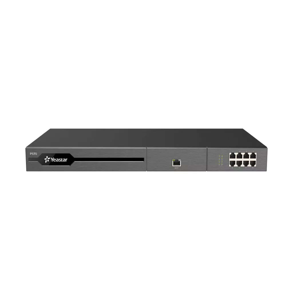 Obrázek produktu Yeastar P570 IP PBX, až 16 portů, 300/400/500 uživatelů, 60/90/120 souběžných hovorů, rack, integrov