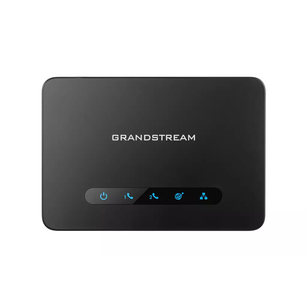 Obrázek produktu Grandstream HT812 (ATA), 2x FXS, 2 SIP účty, 1x Gbit LAN, NAT router, 3-cestná konf., auto-provisi.