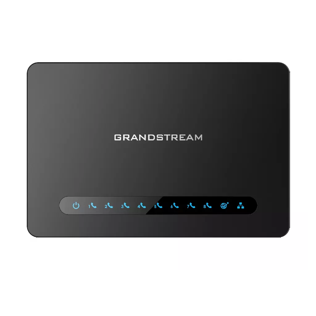 Obrázek produktu Grandstream HT818 (ATA), 8x FXS, 2 SIP profily, 1x Gbit LAN, NAT router, 3-cestná konf.