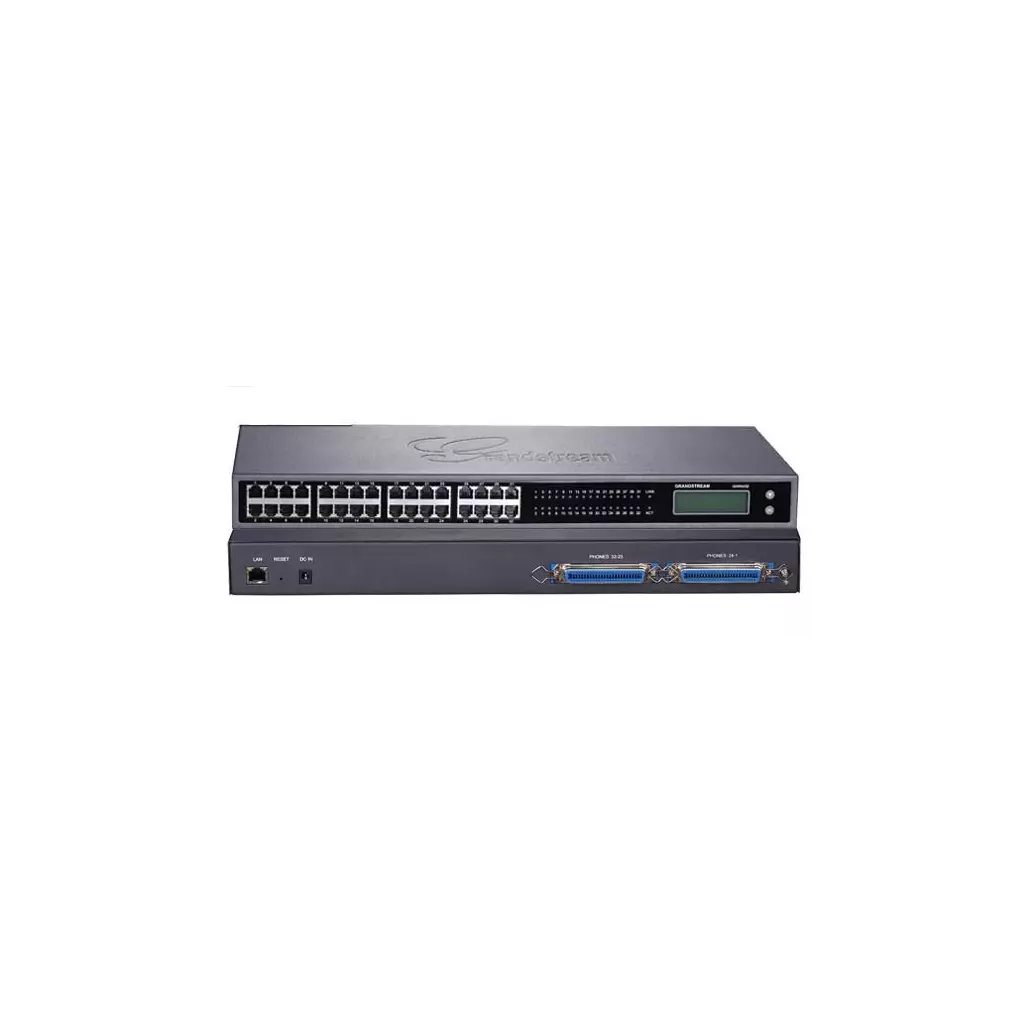 Obrázek produktu Grandstream GXW4232, VoIP, SIP, 32x FXS, 1x Gbit LAN, grafický displej, 2x RJ21, rack