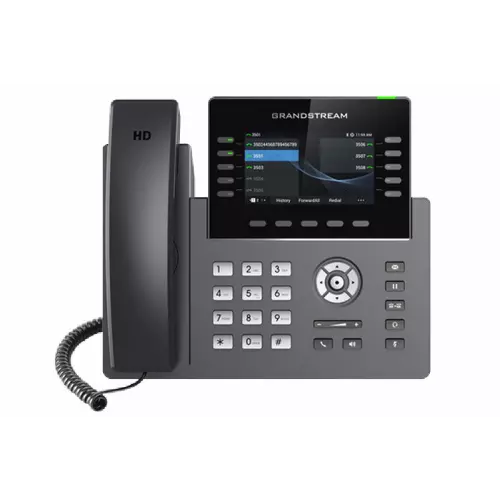 obrázek produktu Grandstream GRP2615 SIP telefon, 4.3" TFT bar. displej, 5 SIP účtů, 10 prog. tl., 2x1Gb, WiFi, BT