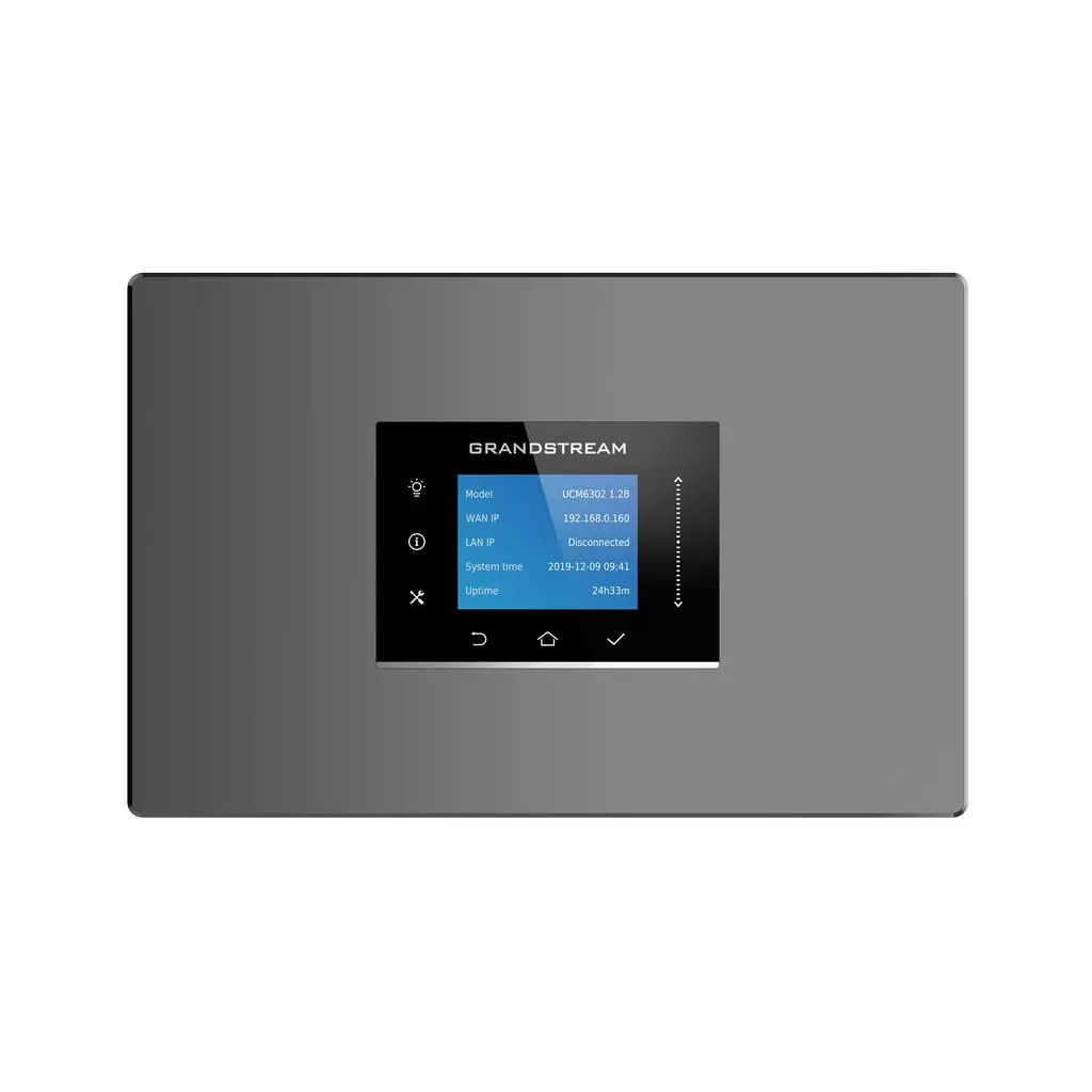 Obrázek produktu Grandstream UCM6302 VoIP PBX, 1000 uživ., 150 soub. hov., videokonf. 20úč., 2xFXO, 2xFXS porty