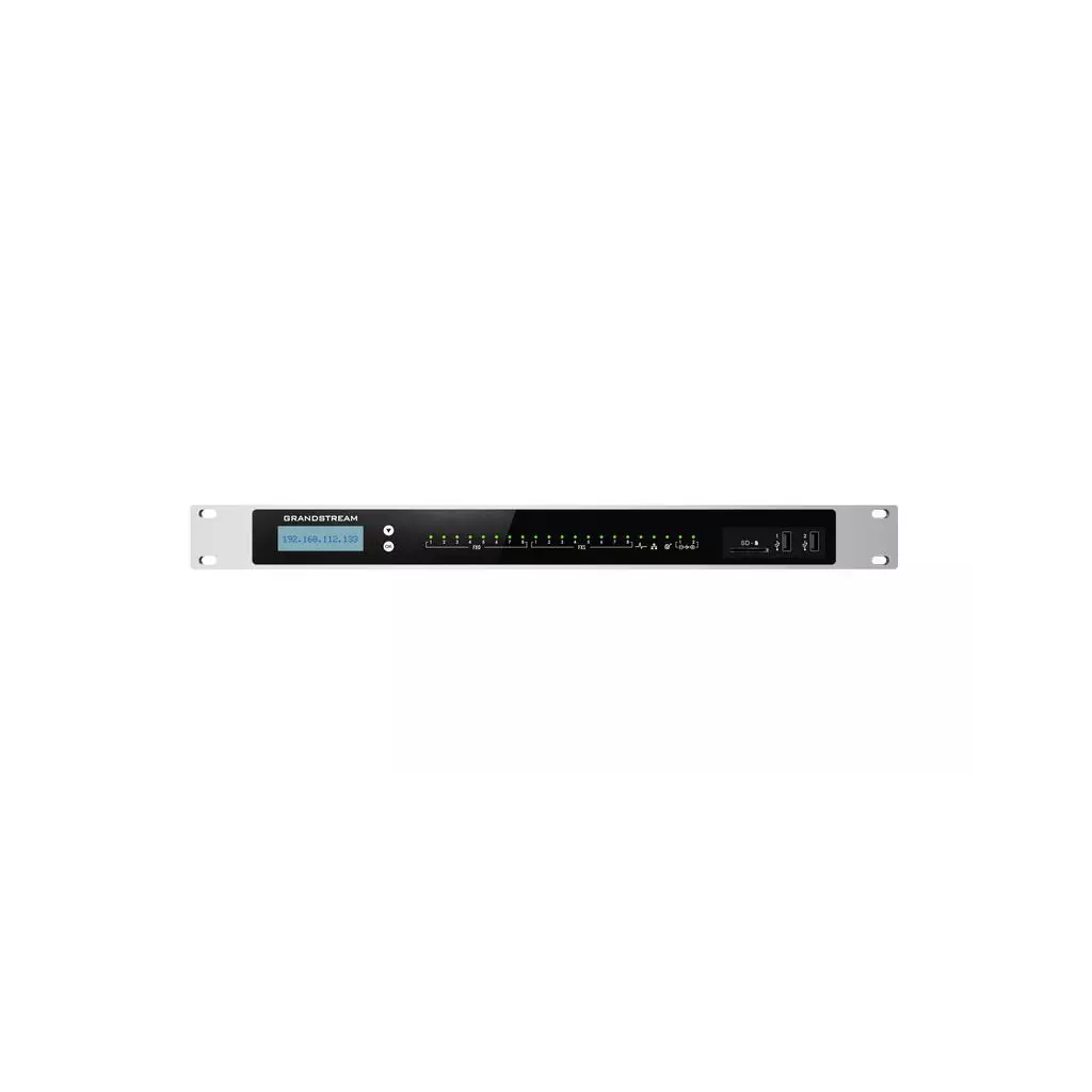 Obrázek produktu Grandstream UCM6308 VoIP PBX, 3000 uživ., 450 sou. hov., videokonf. 60úč., 8xFXO, 8xFXS port