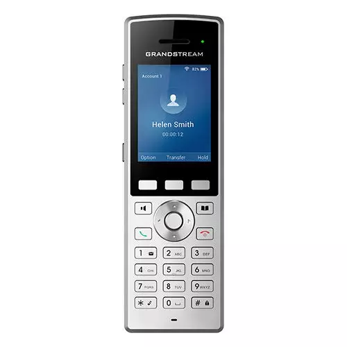 obrázek produktu Grandstream WP822 SIP WiFi telefon, 2,4" bar. displ., 2SIP úč., BT, 3,5mm jack, Micro USB, Handover