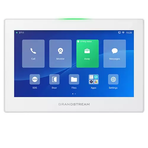obrázek produktu Grandstream GSC3574 SIP interkom a řídicí stanice, 7" dotyk.obrazovka, Wi-Fi 6, BT, 6 SIP účtů, bílý