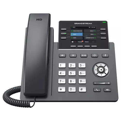 obrázek produktu Grandstream GRP2613W SIP telefon, 2.8" TFT bar. displej, 4 SIP účty, 6 prog.tl., 2xGigabit PoE, WiFi