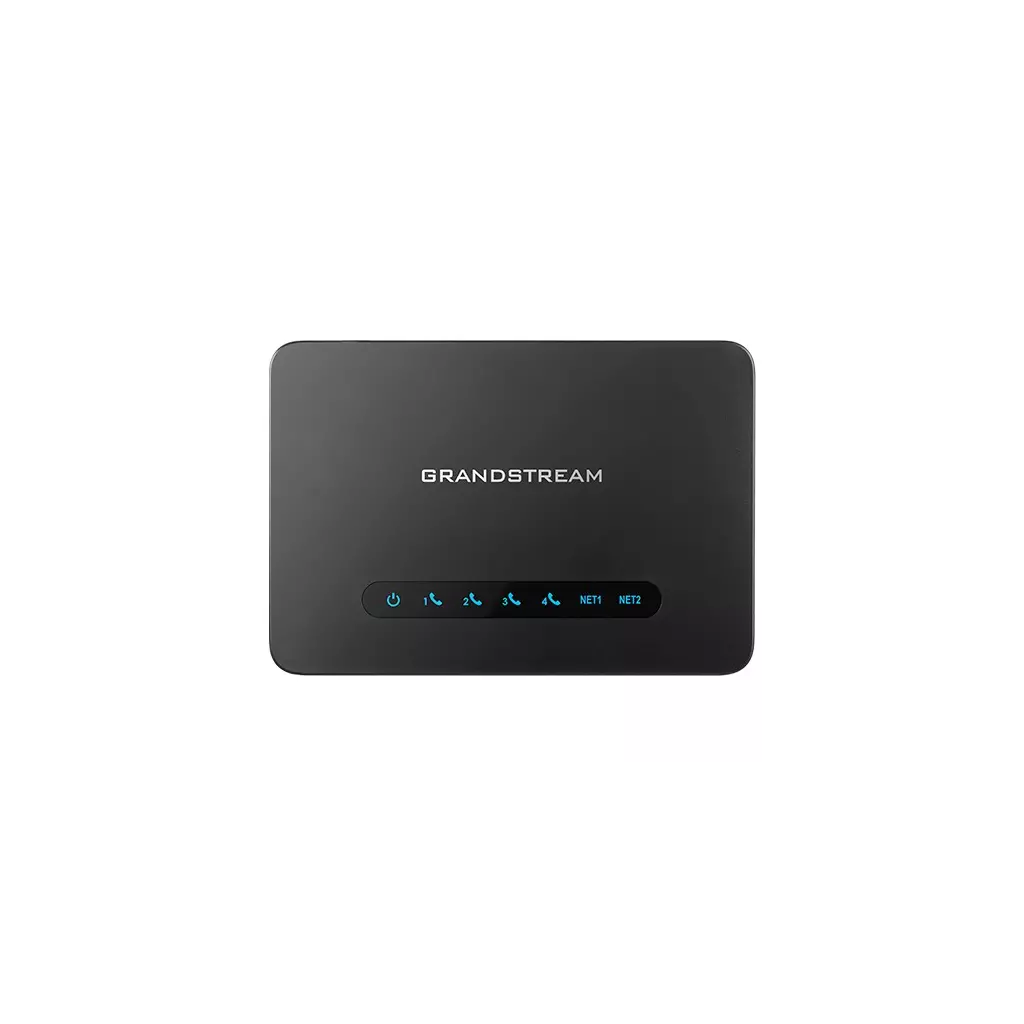 Obrázek produktu Grandstream HT814 V2 (ATA), 4x FXS, 2 SIP profily, 1x Gbit LAN, NAT router, 3-cestná konf.