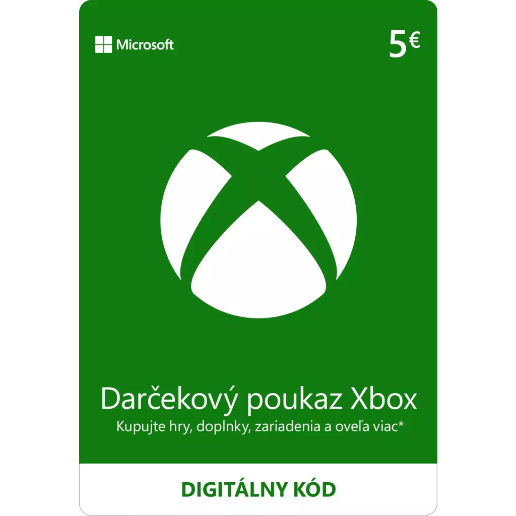Obrázek produktu ESD XBOX - Dárková karta Xbox 5 EUR