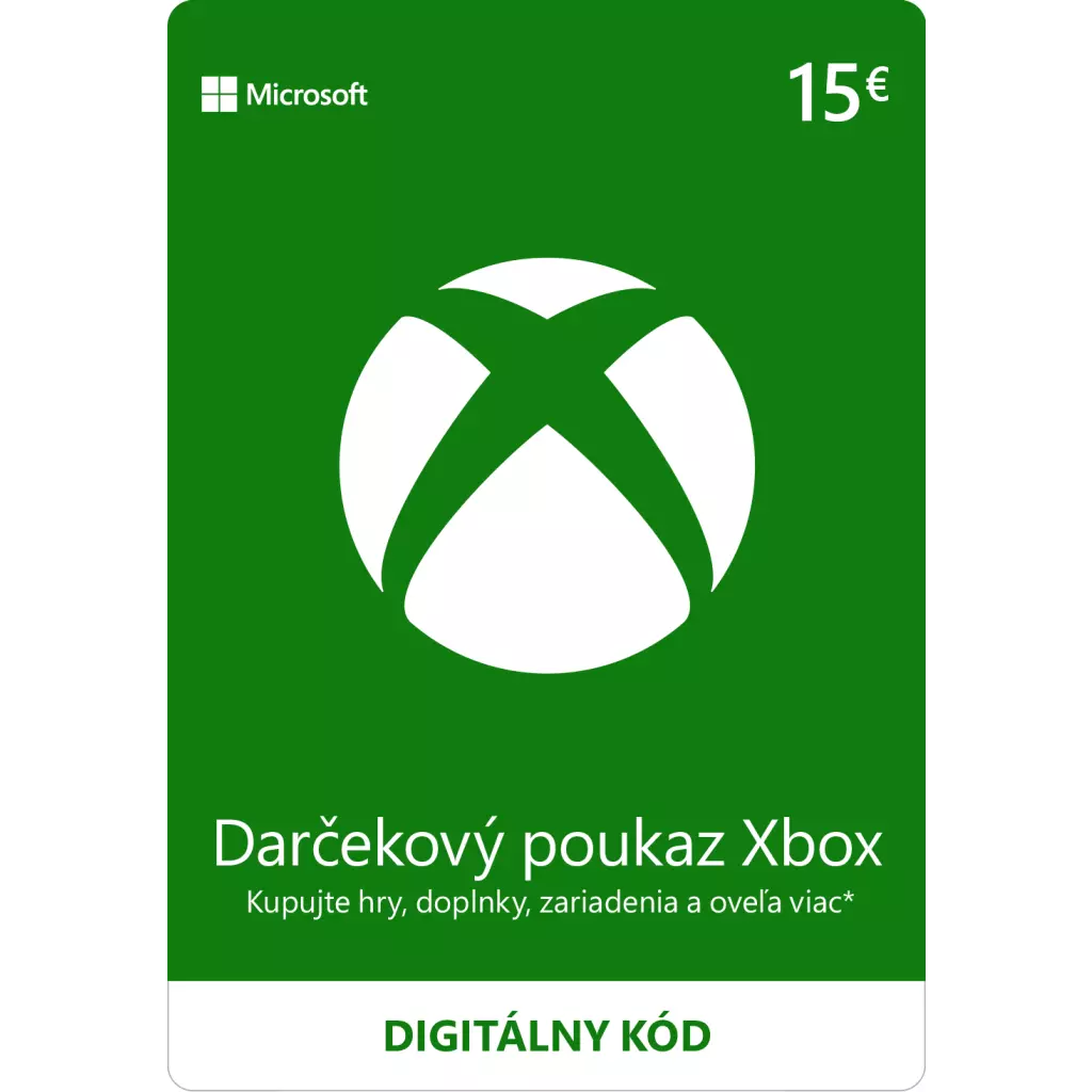 Obrázek produktu ESD XBOX - Dárková karta Xbox 15 EUR
