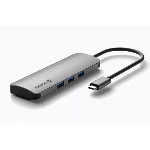 obrázek produktu SW USB-C HUB 6-IN-1 - HLINÍK