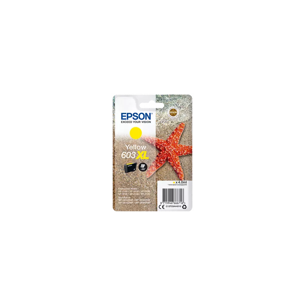 Obrázek produktu Epson singlepack, Yellow 603XL