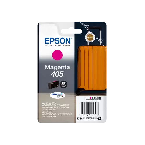 obrázek produktu Epson Singlepack Magenta 405 DURABrite Ultra Ink