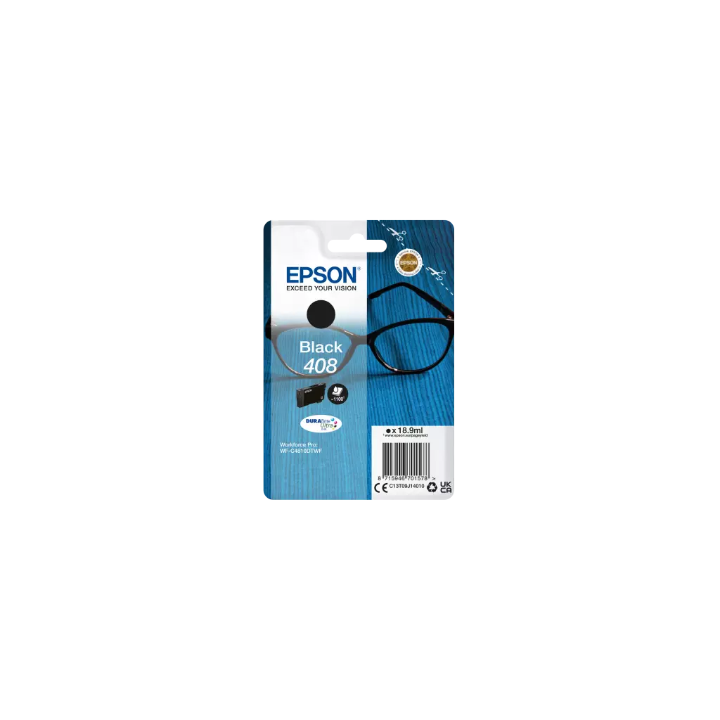 Obrázek produktu EPSON Singlepack Black 408 DURABrite Ultra Ink