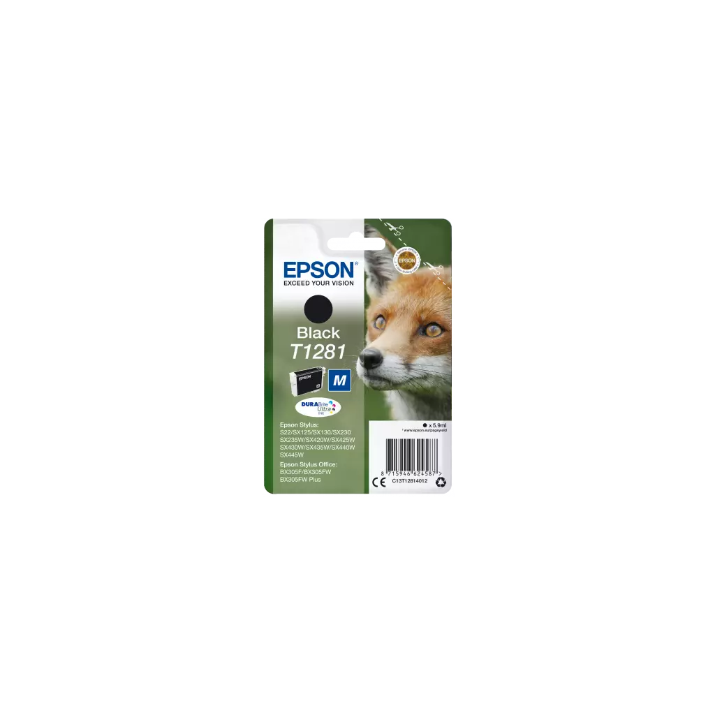Obrázek produktu Epson Singlepack Black T1281 DURABrite Ultra Ink