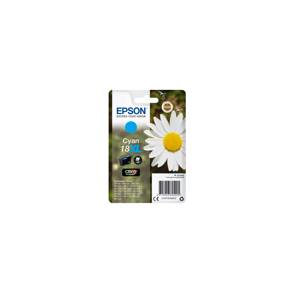 Obrázek produktu Epson Singlepack Cyan 18XL Claria Home Ink