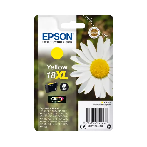 obrázek produktu Epson Singlepack Yellow 18XL Claria Home Ink