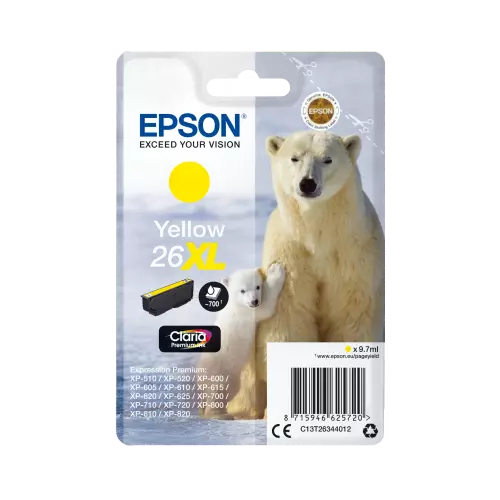 obrázek produktu Epson Singlepack Yellow 26XL Claria Premium Ink
