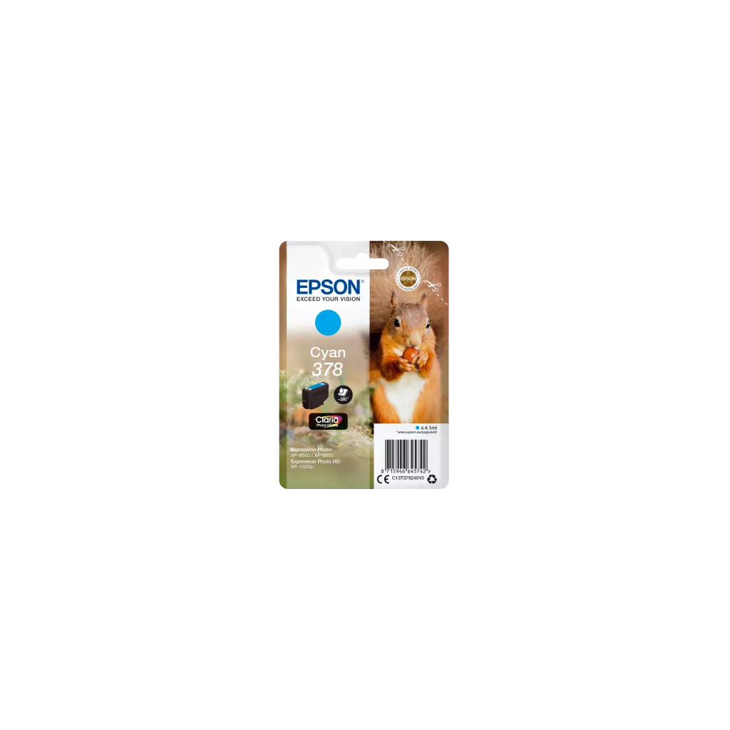 Obrázek produktu Epson Singlepack Cyan 378 Claria Photo HD Ink