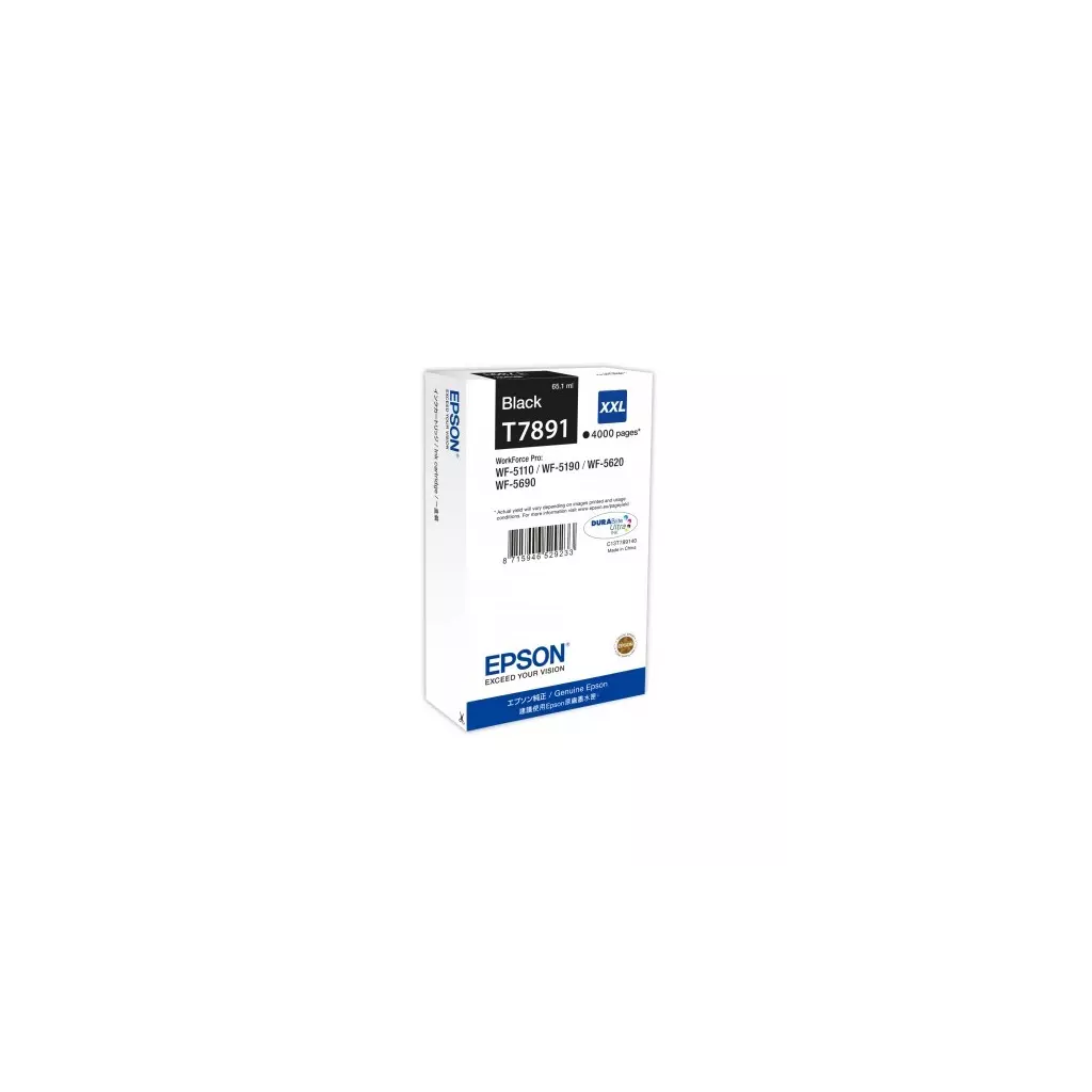 Obrázek produktu WF-5xxx Series Ink Cartridge XXL Black T7891