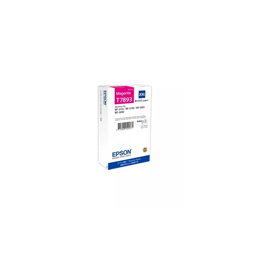 Obrázek produktu WF-5xxx Series Ink Cartridge XXL Magenta T7893