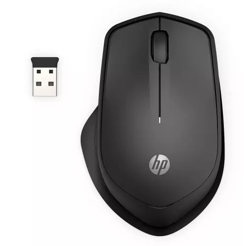 obrázek produktu HP 285 Silent Wireless Mouse/Kancelářská/Optická/Pro praváky/1 200 DPI/Bezdrátová USB/Černá