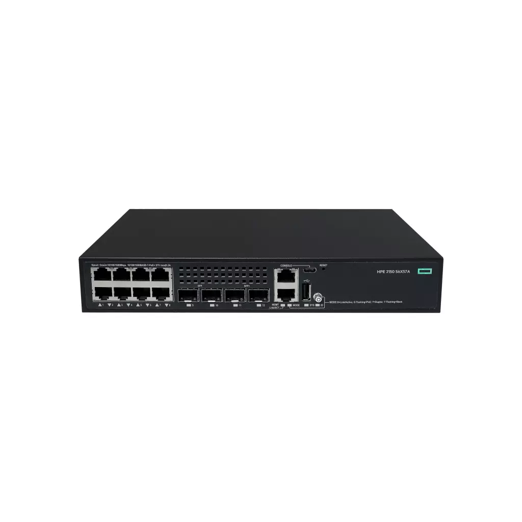 Obrázek produktu HPE NW CW 2150 8G PoE+ 2F 2P 125W Switch