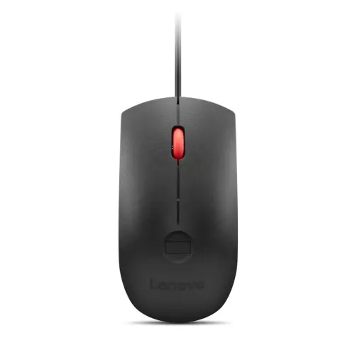 obrázek produktu Lenovo Fingerprint Biometric USB Mouse Gen 3/Kancelářská/Optická/2 000 DPI/Drátové USB-A/Černá