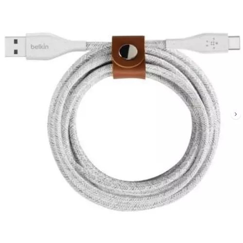 obrázek produktu Belkin DURATEK USB-C kabel, 1,2m, bílý - odolný + 