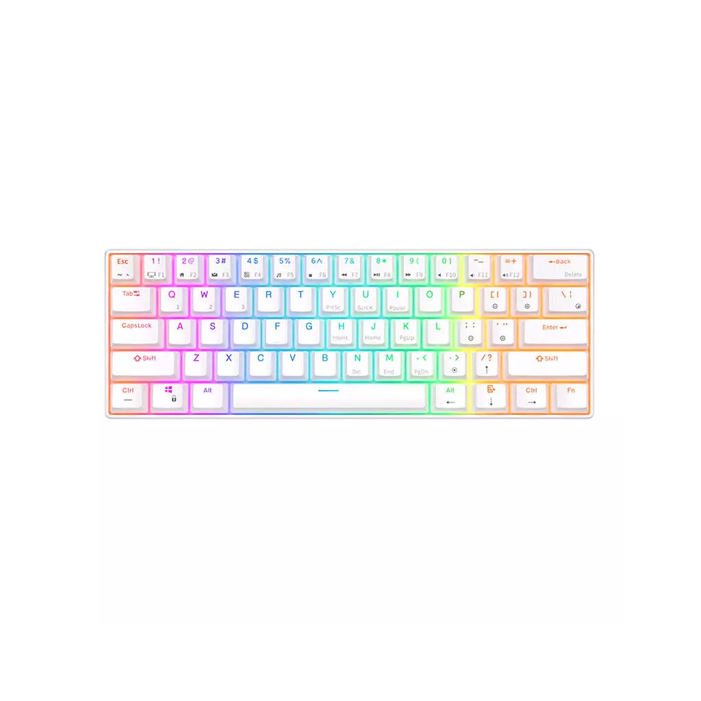 Obrázek produktu Mechanická klávesnice Royal Kludge RK61 RGB, červené spínače (bílé)