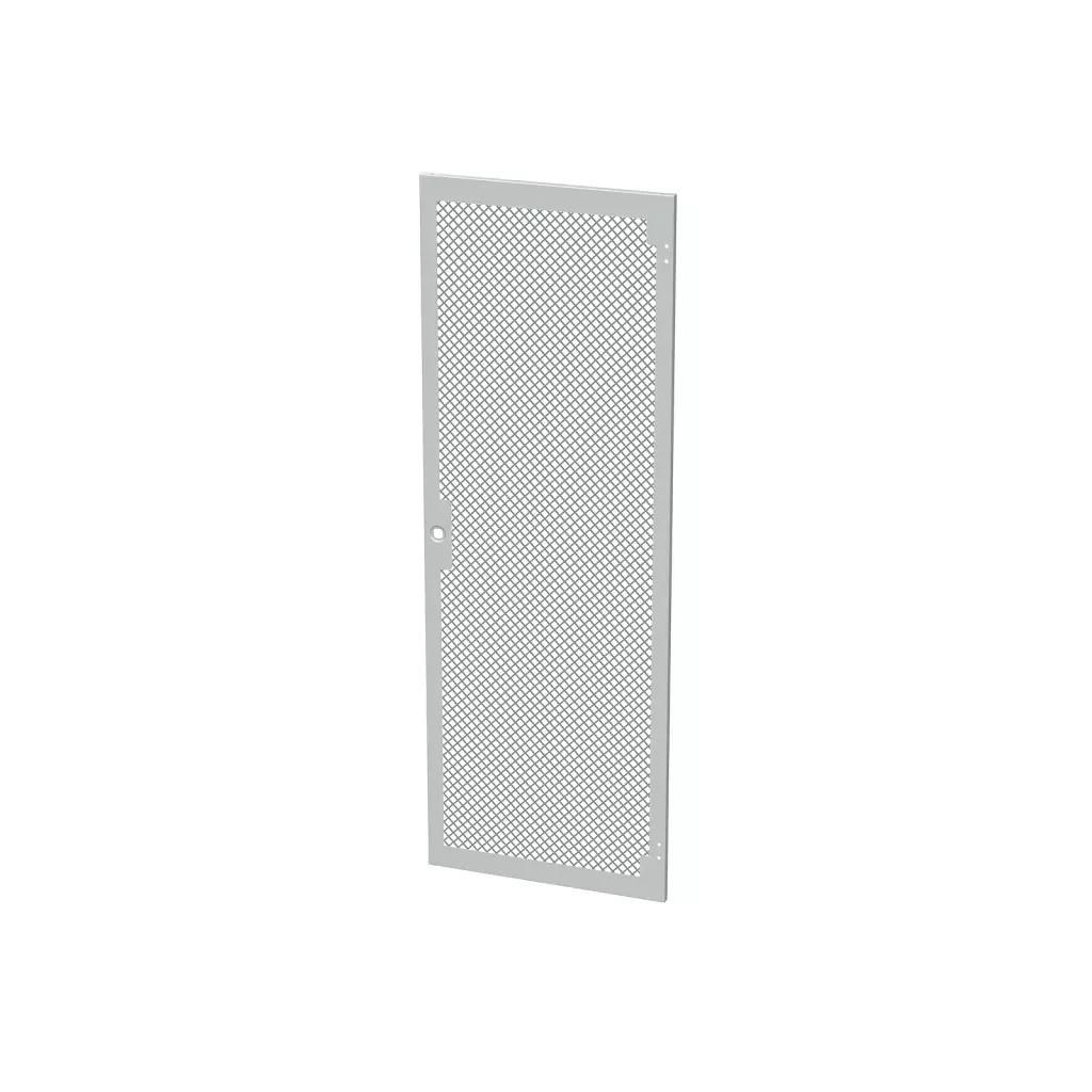 Obrázek produktu Solarix Dveře plechové s perforací LC-50, 33U, šířky 600, RAL7035, 1-bodový zámek
