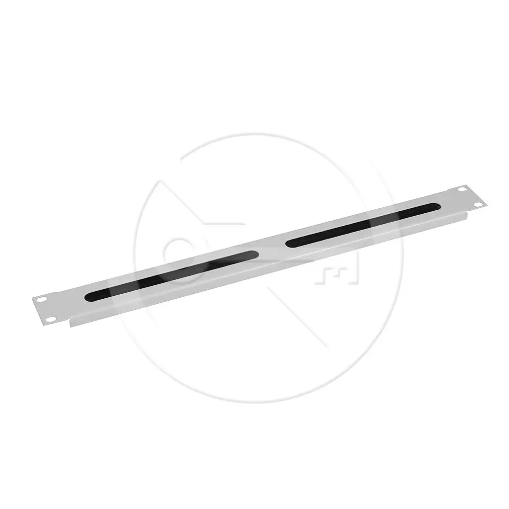Obrázek produktu Solarix Průchozí panel s kartáči 1U, RAL 7035 PRP-1U-G
