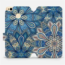 obrázek produktu Flipové pouzdro na mobil Xiaomi Redmi 4X - V108P Modré mandala květy