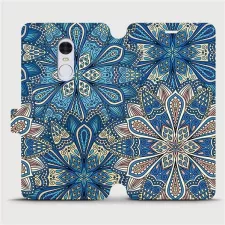 obrázek produktu Flipové pouzdro na mobil Xiaomi Redmi Note 4 Global - V108P Modré mandala květy