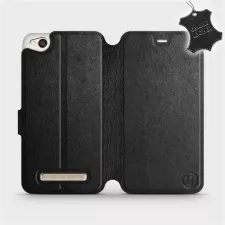 obrázek produktu Luxusní flip pouzdro na mobil Xiaomi Redmi 4A - Černé - kožené - L_BLS Black Leather