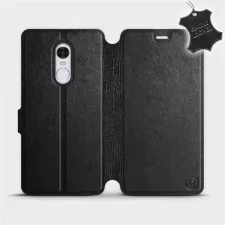 obrázek produktu Luxusní flip pouzdro na mobil Xiaomi Redmi Note 4 Global - Černé - kožené - L_BLS Black Leather