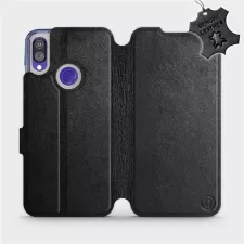 obrázek produktu Luxusní flip pouzdro na mobil Xiaomi Redmi Note 7 - Černé - kožené - L_BLS Black Leather