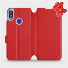 obrázek produktu Luxusní flip pouzdro na mobil Xiaomi Redmi Note 7 - Červené - kožené -  L_RDS Red Leather