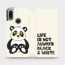 obrázek produktu Flipové pouzdro na mobil Xiaomi Redmi 7 - M041S Panda - life is not always black and white