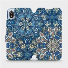 obrázek produktu Flipové pouzdro na mobil Xiaomi Redmi 7A - V108P Modré mandala květy