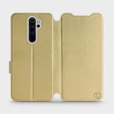 obrázek produktu Flipové pouzdro na mobil Xiaomi Redmi Note 8 Pro v provedení C_GOS Gold&Gray s šedým vnitřkem