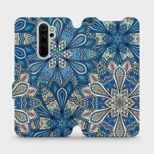 obrázek produktu Flipové pouzdro na mobil Xiaomi Redmi Note 8 Pro - V108P Modré mandala květy