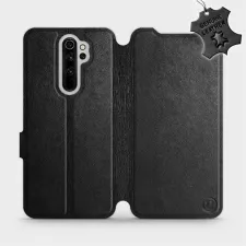 obrázek produktu Luxusní flip pouzdro na mobil Xiaomi Redmi Note 8 Pro - Černé - kožené - L_BLS Black Leather