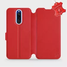 obrázek produktu Luxusní flip pouzdro na mobil Xiaomi Redmi 8 - Červené - kožené -  L_RDS Red Leather